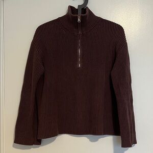 Half Zip Knit Sweater